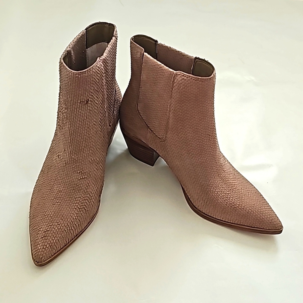 NWB Sole Society Lolanna Brown Sugar Vipera Ankle Boots, Women's Size 8.5M